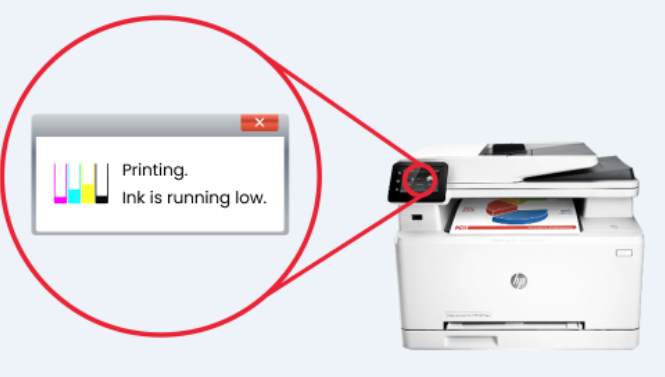 打印机提示因墨水不足而停止打印